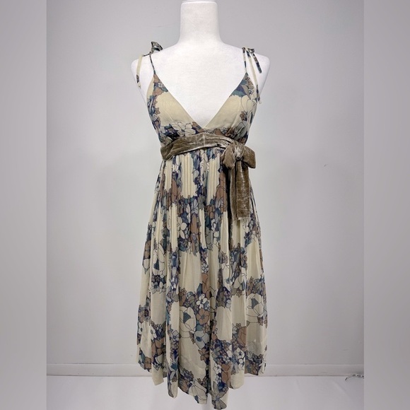 Maple pleated thin strap dress size 4 - Picture 1 of 11